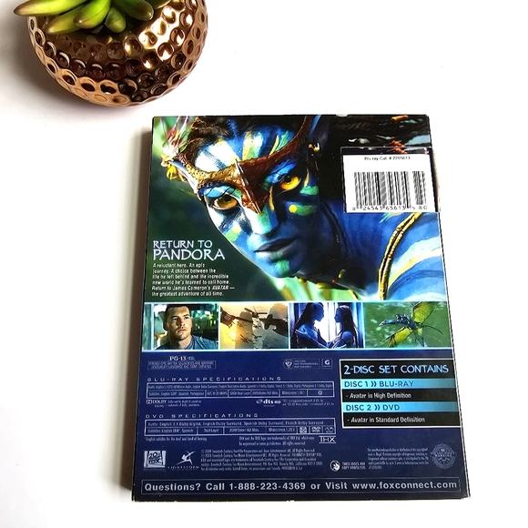 AVATAR BLU-RAY + DVD Movie Epic SCI-FI 2009 James Cameron 2 Disc Set - Picture 6 of 11